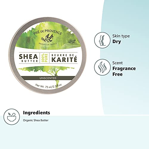 Pre de Provence Enriched Shea Butter Soap Bar – Soothing Moisturizing, 20% Pure Shea Butter
