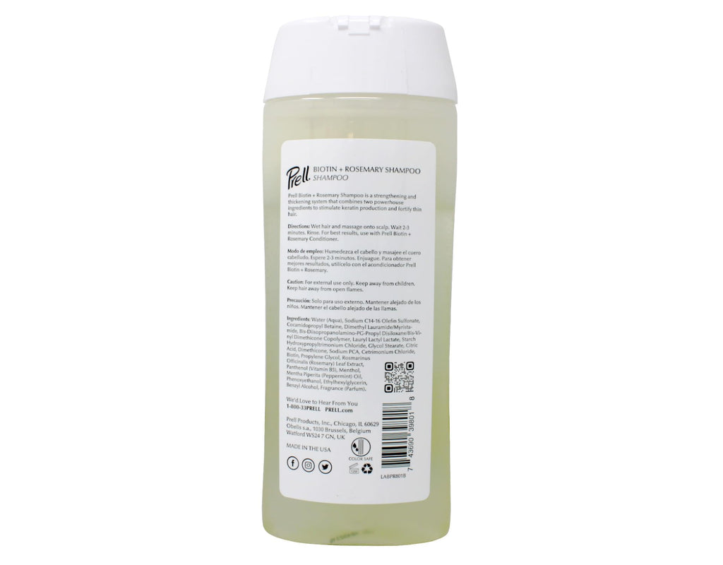 Prell Biotin + Rosemary Color-Safe Shampoo for Fine, Damaged Hair — 3-Pack, 13.5 fl oz