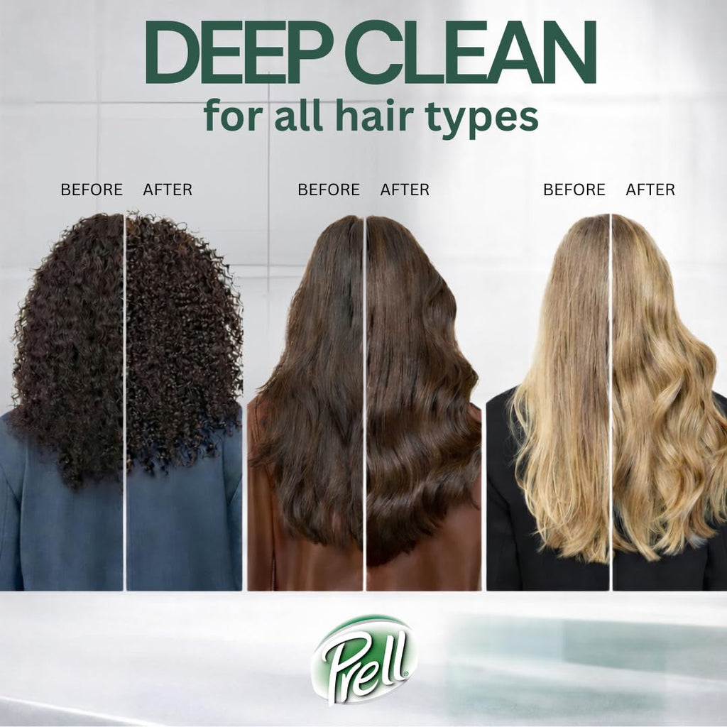 Prell Original Green Shampoo – Classic Clean Deep Cleansing, 13.5 oz (5 Pack)