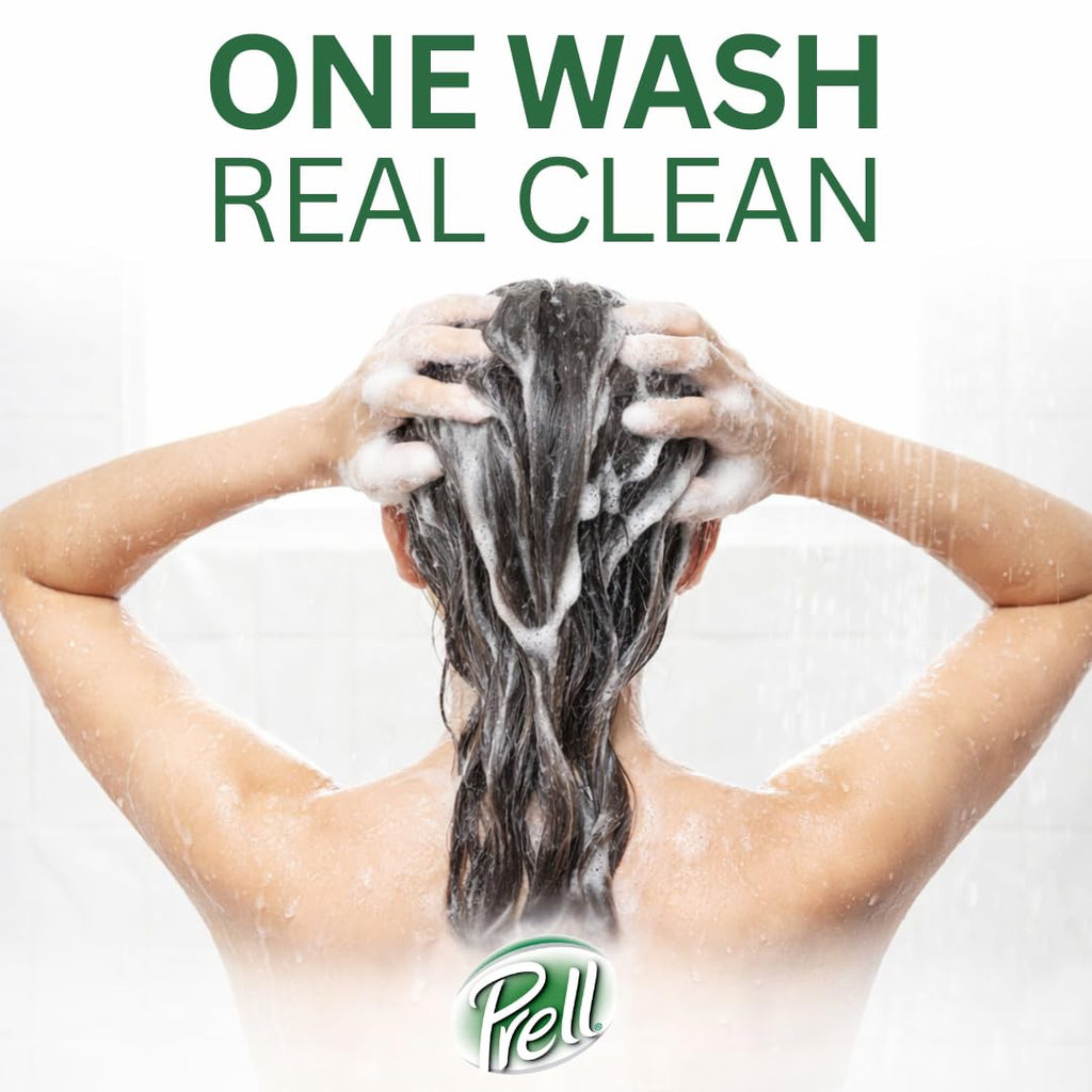 Prell Original Green Shampoo – Classic Clean Deep Cleansing, 13.5 oz (5 Pack)