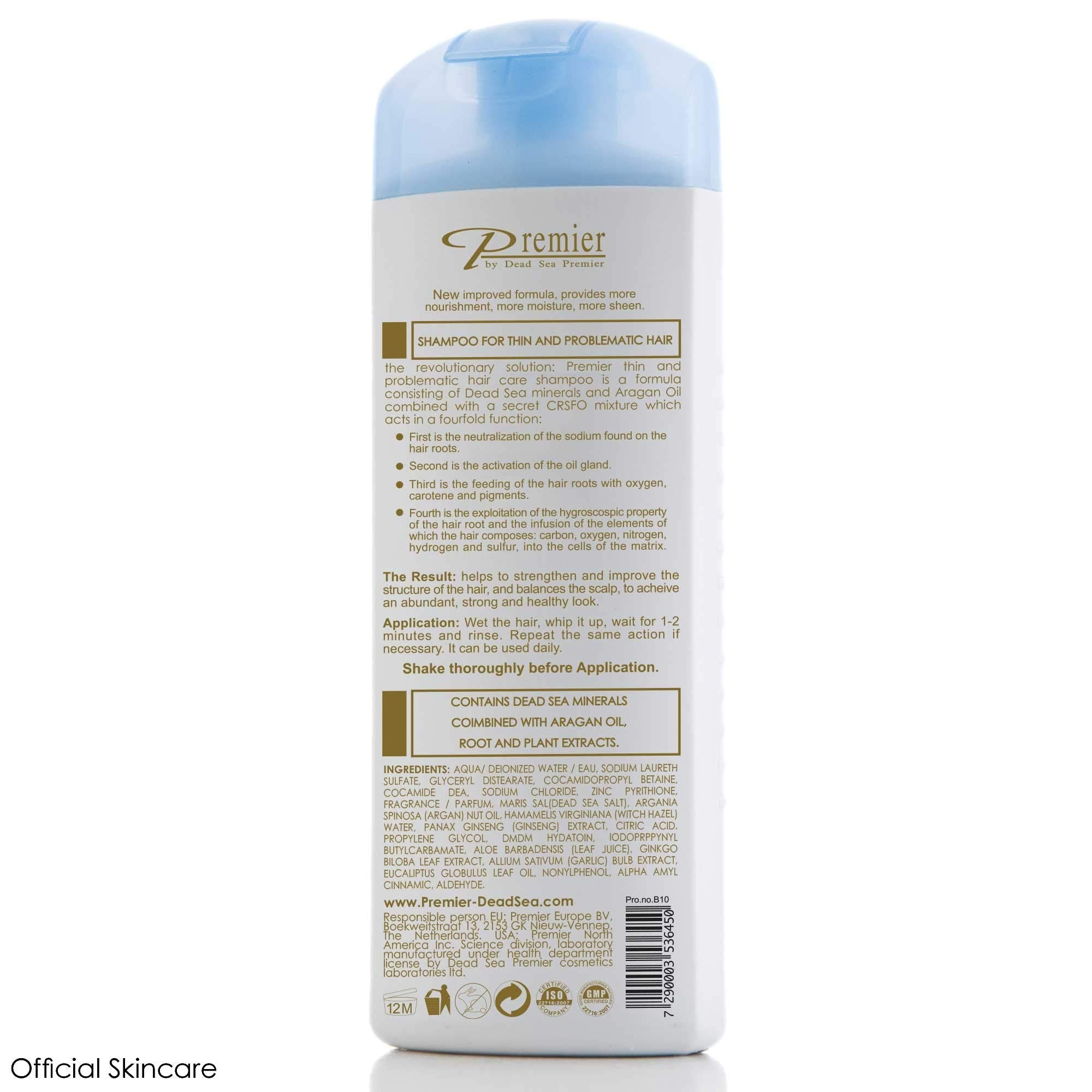 Premier Dead Sea Anti Hair Loss Shampoo – 200ml / 6.8oz