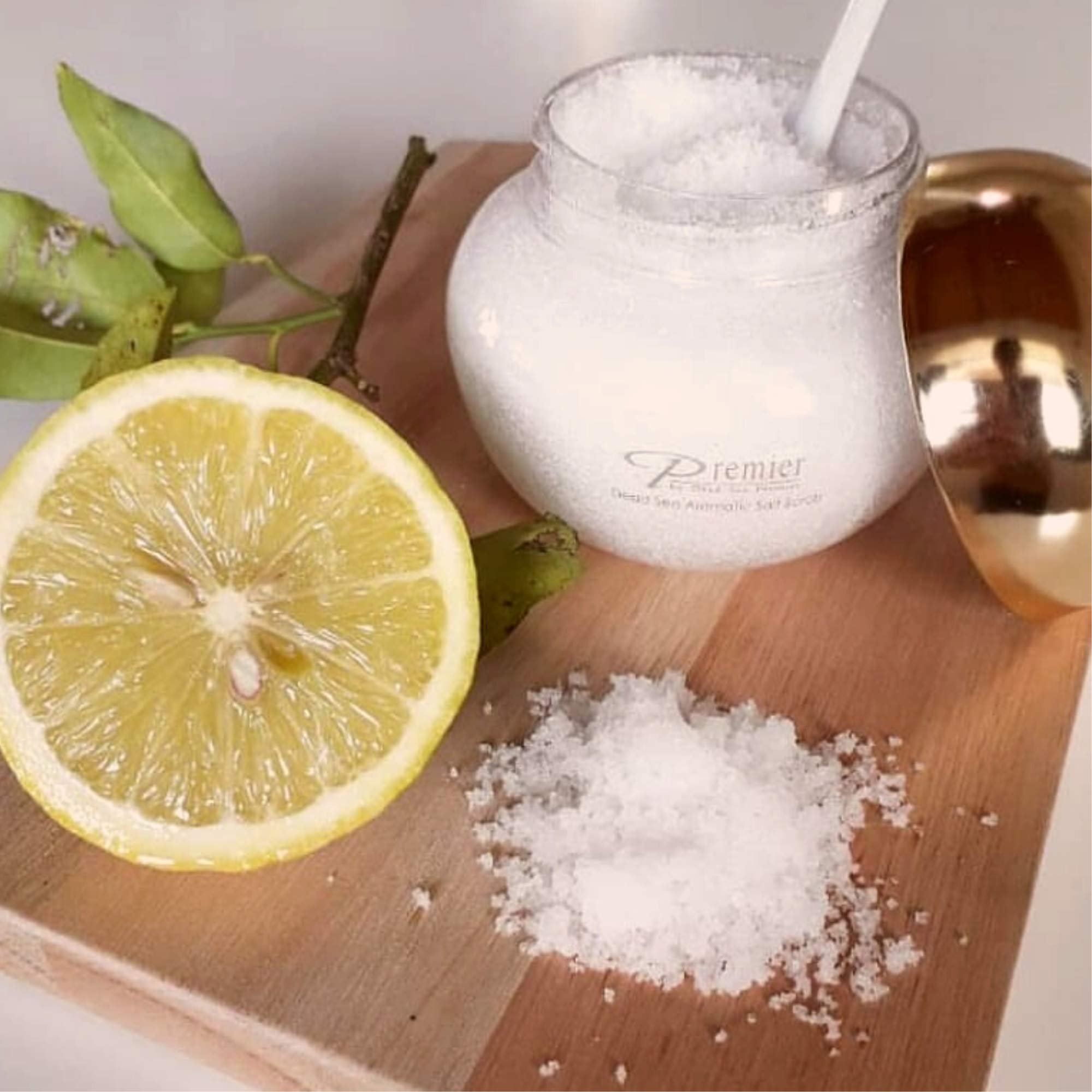 Premier Dead Sea Aromatic Salt Scrub – Exfoliating Body Scrub with Essential Oils (10.5 oz)