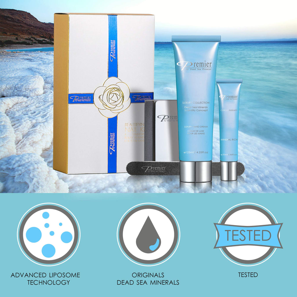 Premier Dead Sea Beautifying Nail Kit Milk & Honey – Salon-Quality Manicure at Home