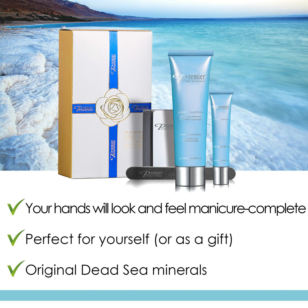 Premier Dead Sea Beautifying Nail Kit Milk & Honey – Salon-Quality Manicure at Home