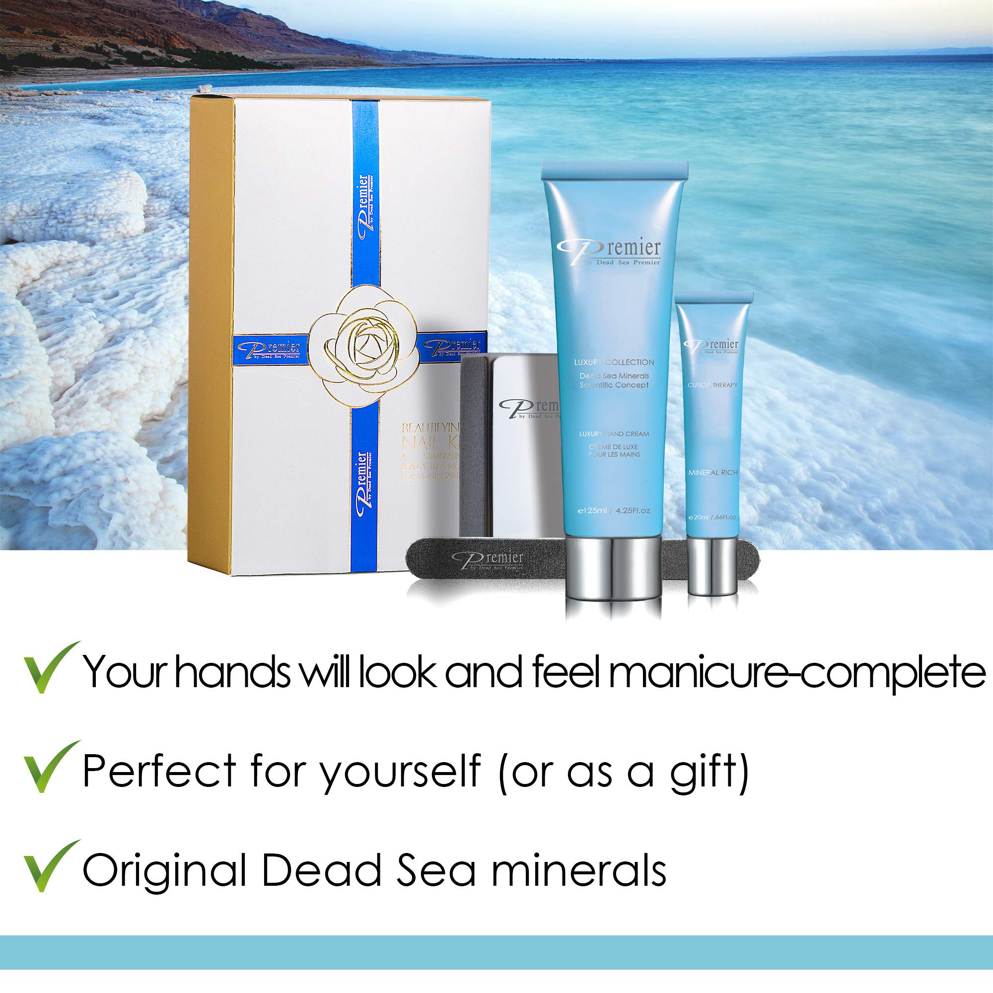 Premier Dead Sea Beautifying Nail Kit Milk & Honey – Salon-Quality Manicure at Home