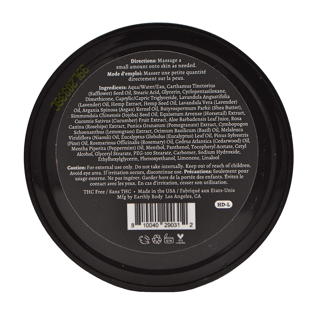 Premium Hemp Extract Daily Earthly Body Intensive Cream – Organic Non-Greasy Muscle & Joint Rub (Lavender, 1.7 oz x3)