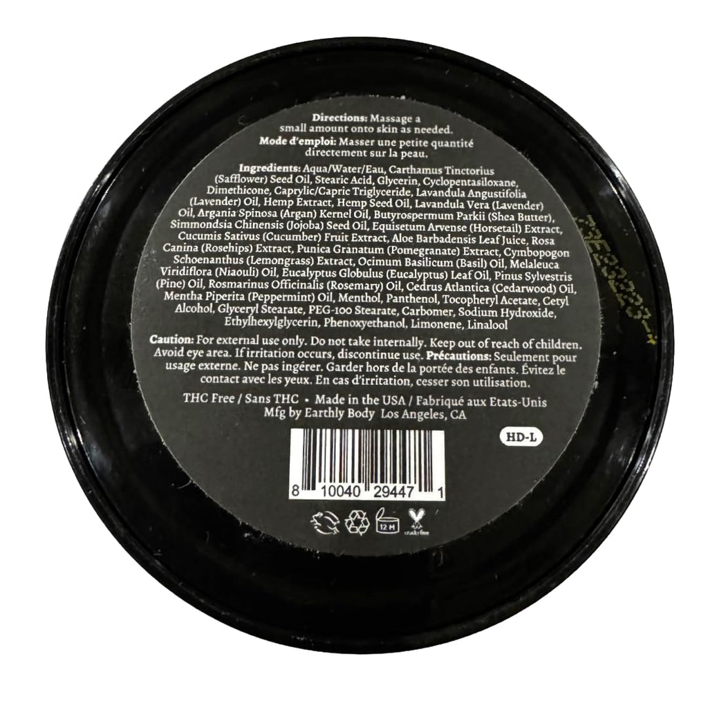 Premium Hemp Extract Daily Intensive Cream – Organic Topical Rub for Muscle, Knee, Back & Joint Care | Lavender 1.7 oz