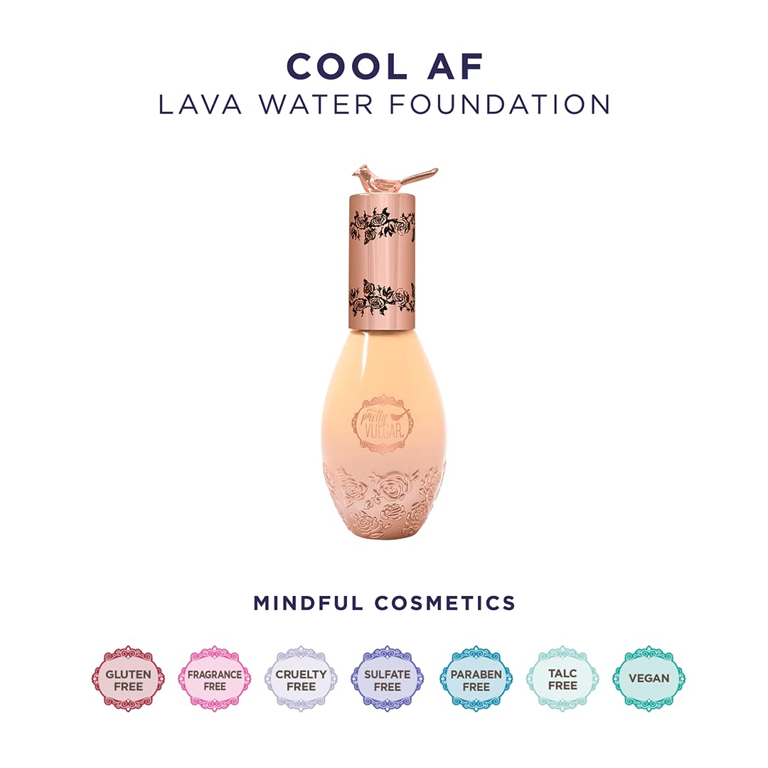 Pretty Vulgar Cool AF Lava Water Foundation Bare Bae – Lightweight Matte Coverage