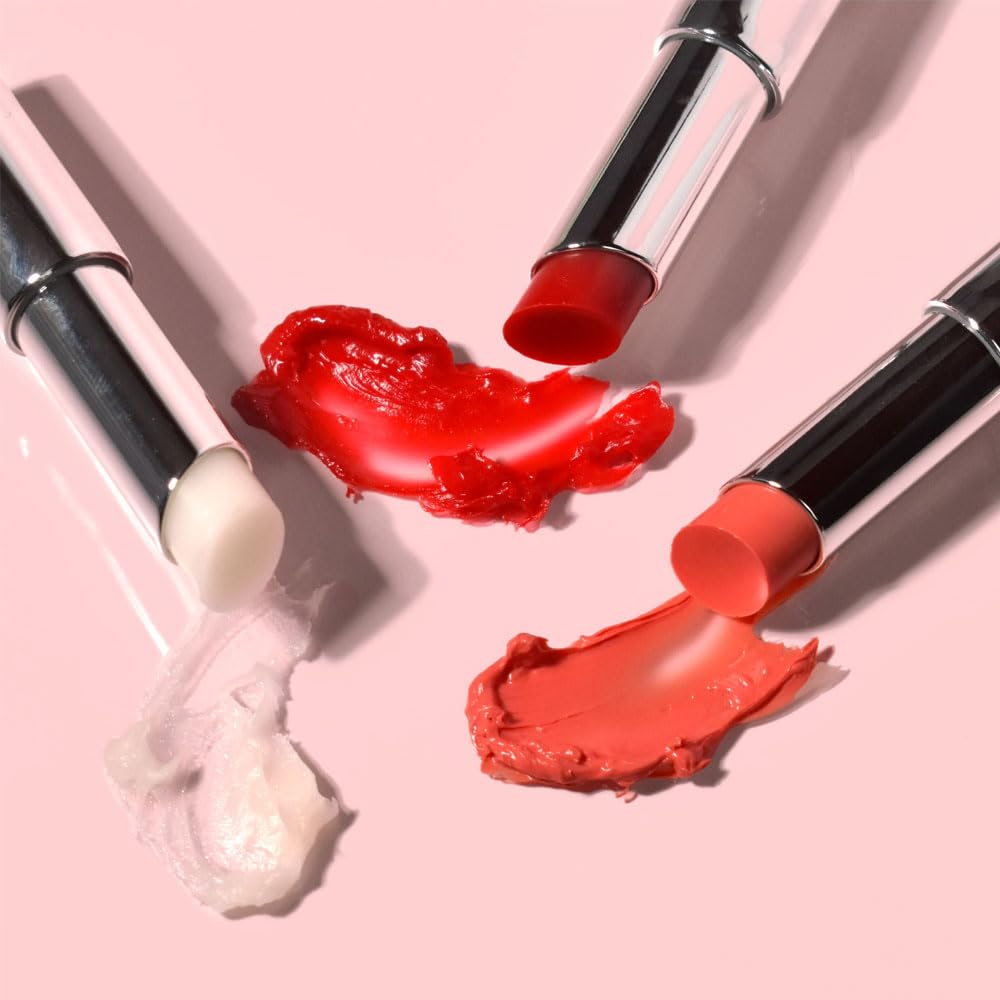 PRETTYSKIN Hydrating Tinted Lip Balm – Aura Coral | Lightweight, Non-Sticky Lip & Cheek Tint