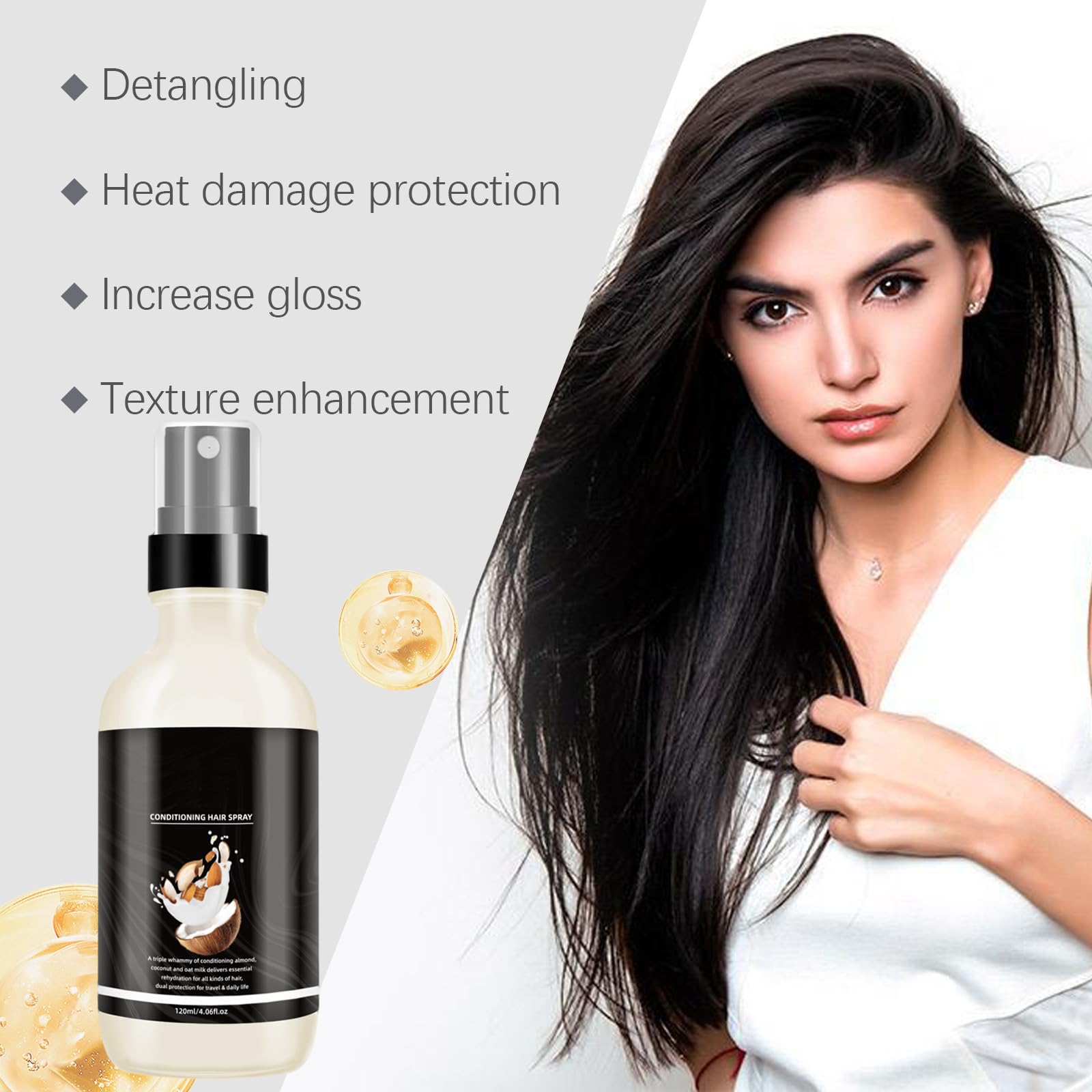 Pricyru Super Milk Hair Primer & Supermilk Conditioner Spray – Nourishing, Smooth Hair (2PCS)