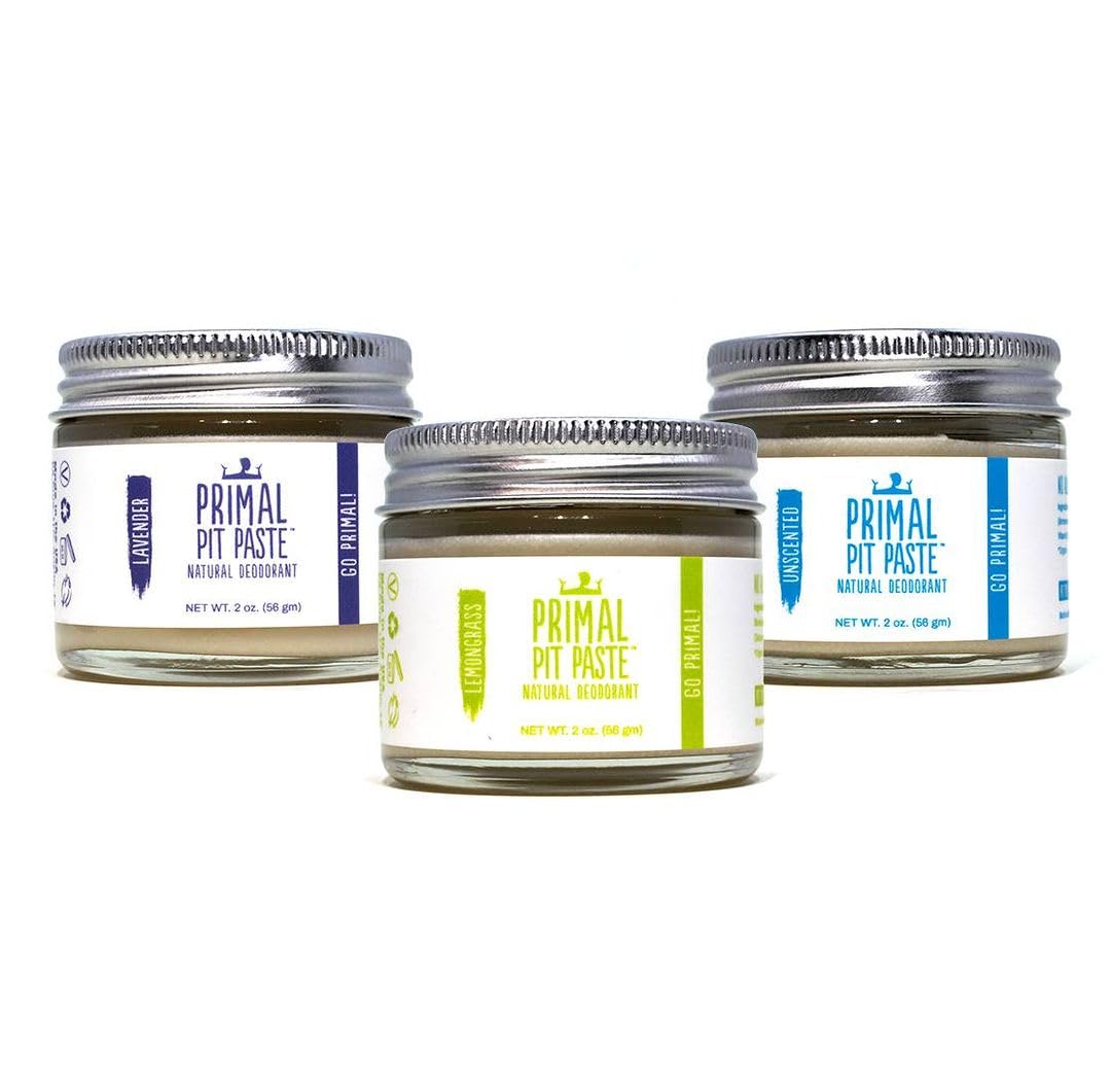 Primal Pit Paste Patchouli Aluminum-Free Deodorant | All-Day Odor Control for Women & Men | Organic Ingredients & Skin-Safe Formula