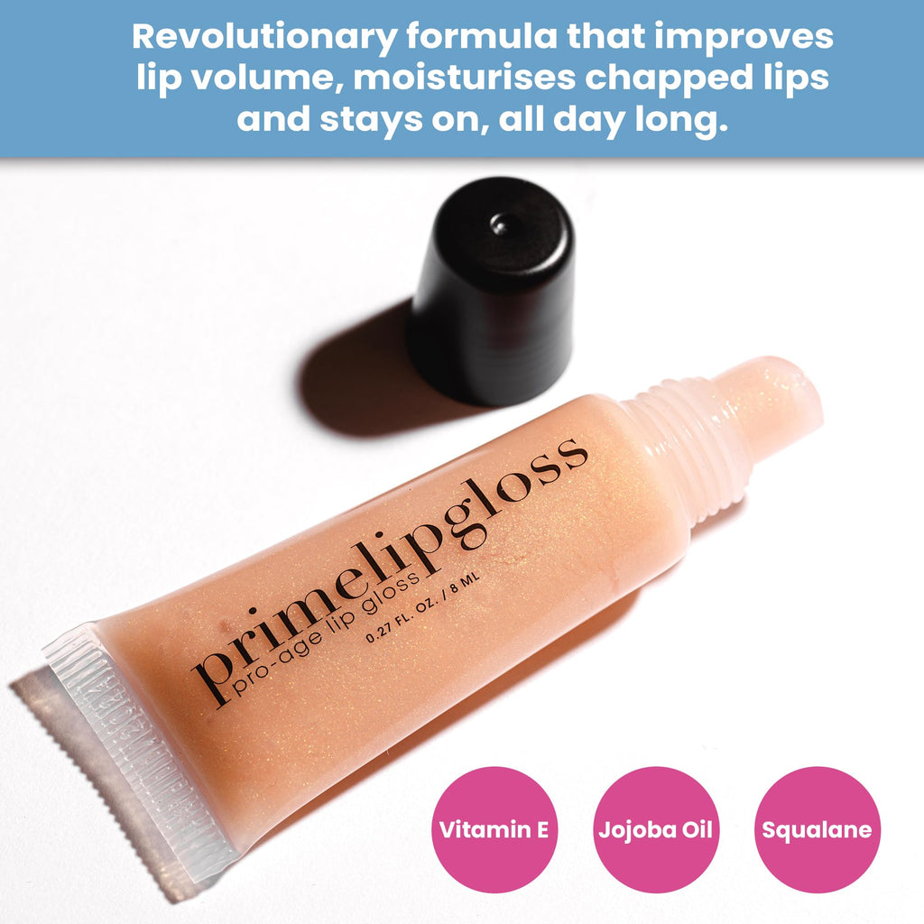 PrimeLip Gloss for Mature Lips – Lightweight, Non-Sticky, Unscented Plump & Hydration | PRIME PROMETICS