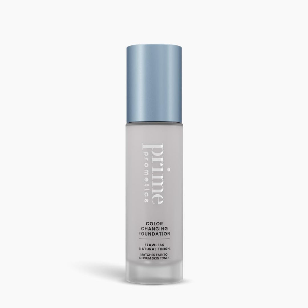Prime Prometics Color Changing Foundation for Mature Women | Self-Adjusting Shade, Buildable Coverage, 12-Hour Wear
