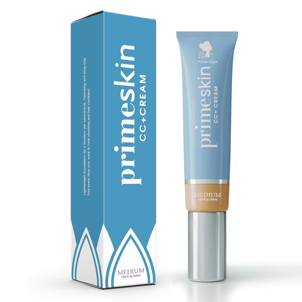 PrimeSkin CC+ Cream for Mature Skin – Self-Adjusting, Soft-Matte Finish, Layerable Coverage | 50ml