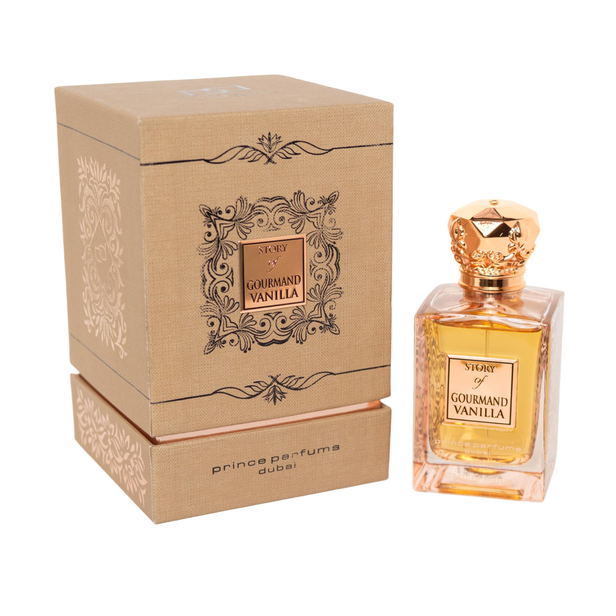 Prince Parfums Dubai Story of Gourmand Vanilla – Women’s Extrait de Parfum 3.4 oz