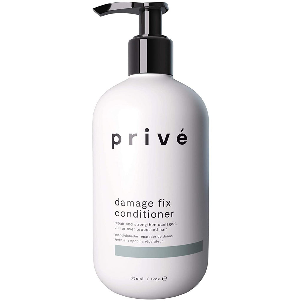 Prive Damage Fix Conditioner - Nourishes Dry and Over-Processed Hair From Within | 12 oz