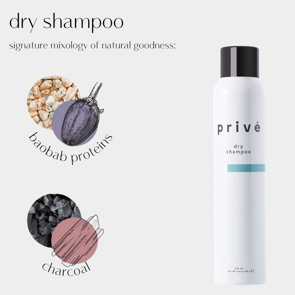 Privé Dry Shampoo Spray | Volumizing, Oil-Absorbing & Texturizing