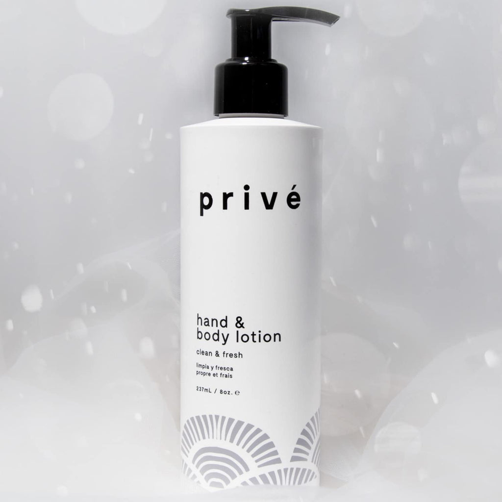 Privé Hand and Body Lotion for Women – Aloe & Shea Butter, Lemon Verbena – Deep Hydration (8 oz)