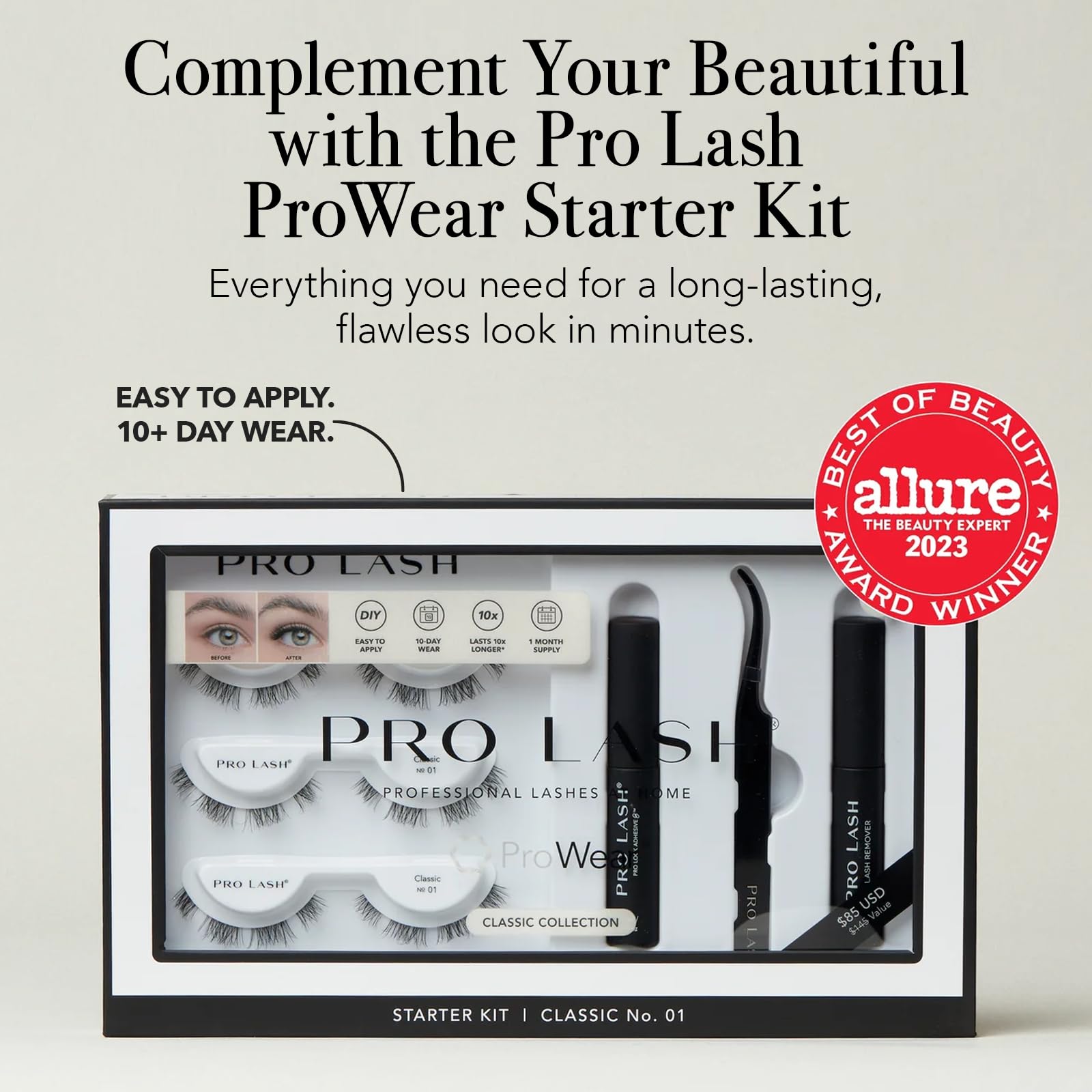 Pro Lash Hydrating Gel Under Eye Patches – Cucumber, Hyaluronic Acid, Caffeine & Vitamin B5 (16 Pairs) | All Skin Types