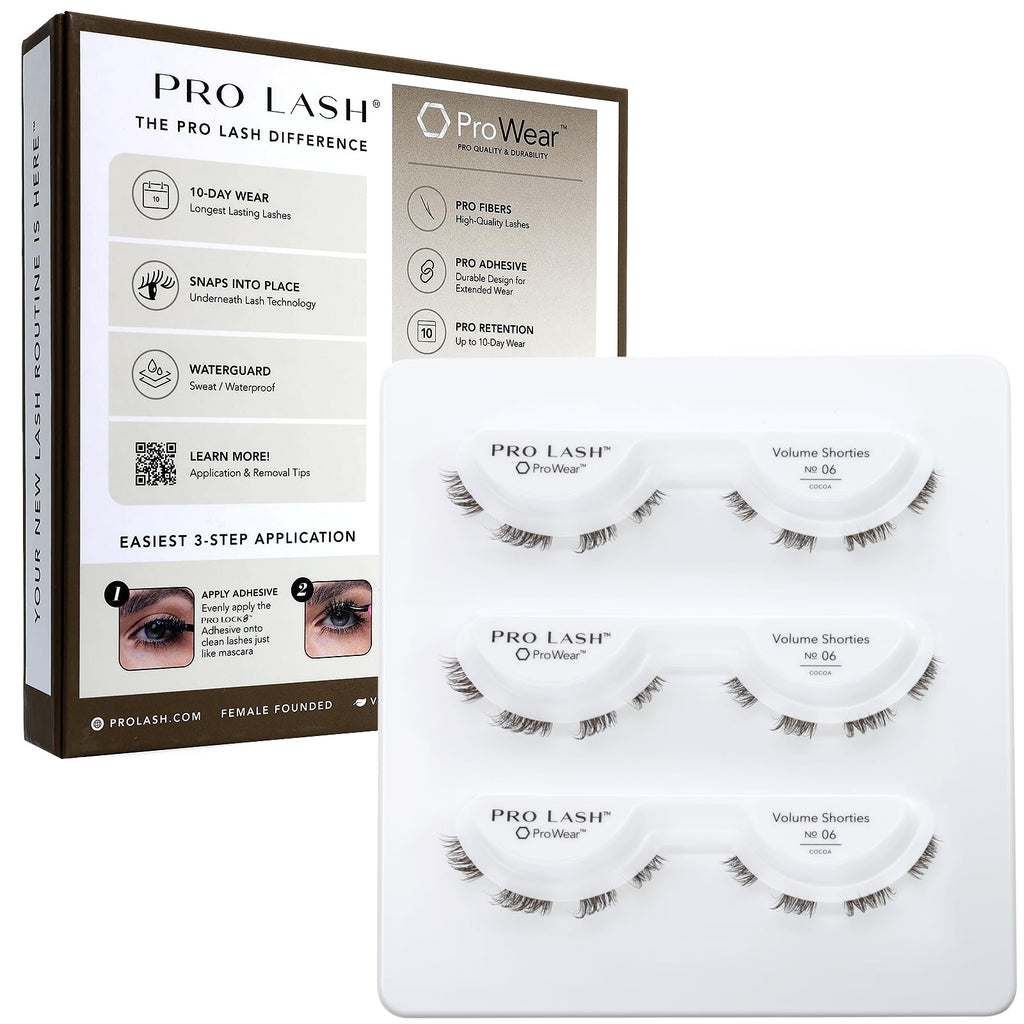 Pro Lash ProWear Lash Clusters No.06 Cocoa – Easy Application, 10+ Day Wear
