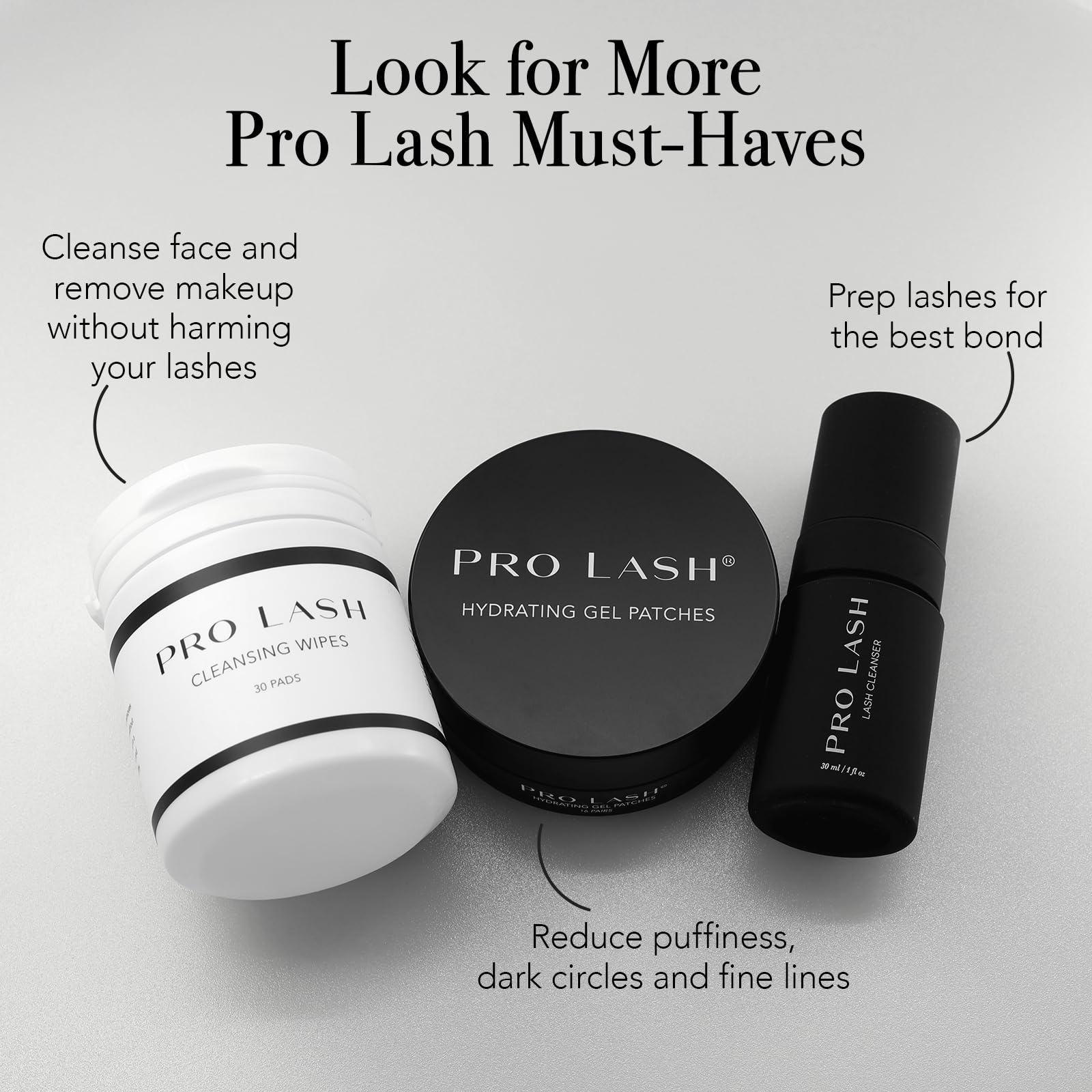 Pro Lash SoftWear Mini Lash Clusters Kit — Lightweight, Seamless 7-Day Lash Extensions | Classic No. 01 Black