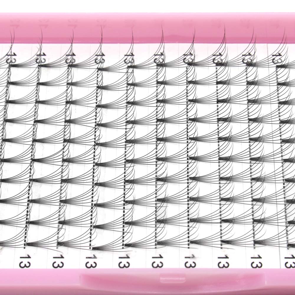 PRO LASHBEAUTY Premade Fans 6D-C Short Stem Volume Lash Extensions 9-20mm