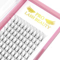 PRO LASHBEAUTY Premade Volume Lashes 6D-0.07/0.10, Short Stem, 18mm (C/D Curl)