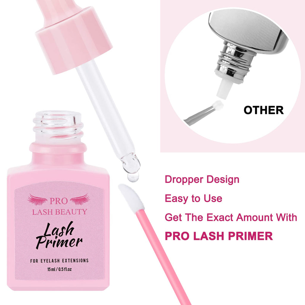 PRO LASHBEAUTY Lash Primer 15ml – Pre-Treatment for Lash Extensions, Bonding & Retention