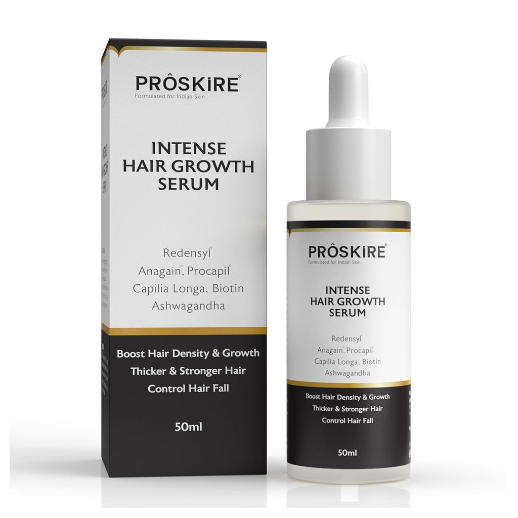Pro-skir'e Intense Hair Growth Serum with Redensyl, Anagain, Capilia Longa, Biotin & Ashwagandha