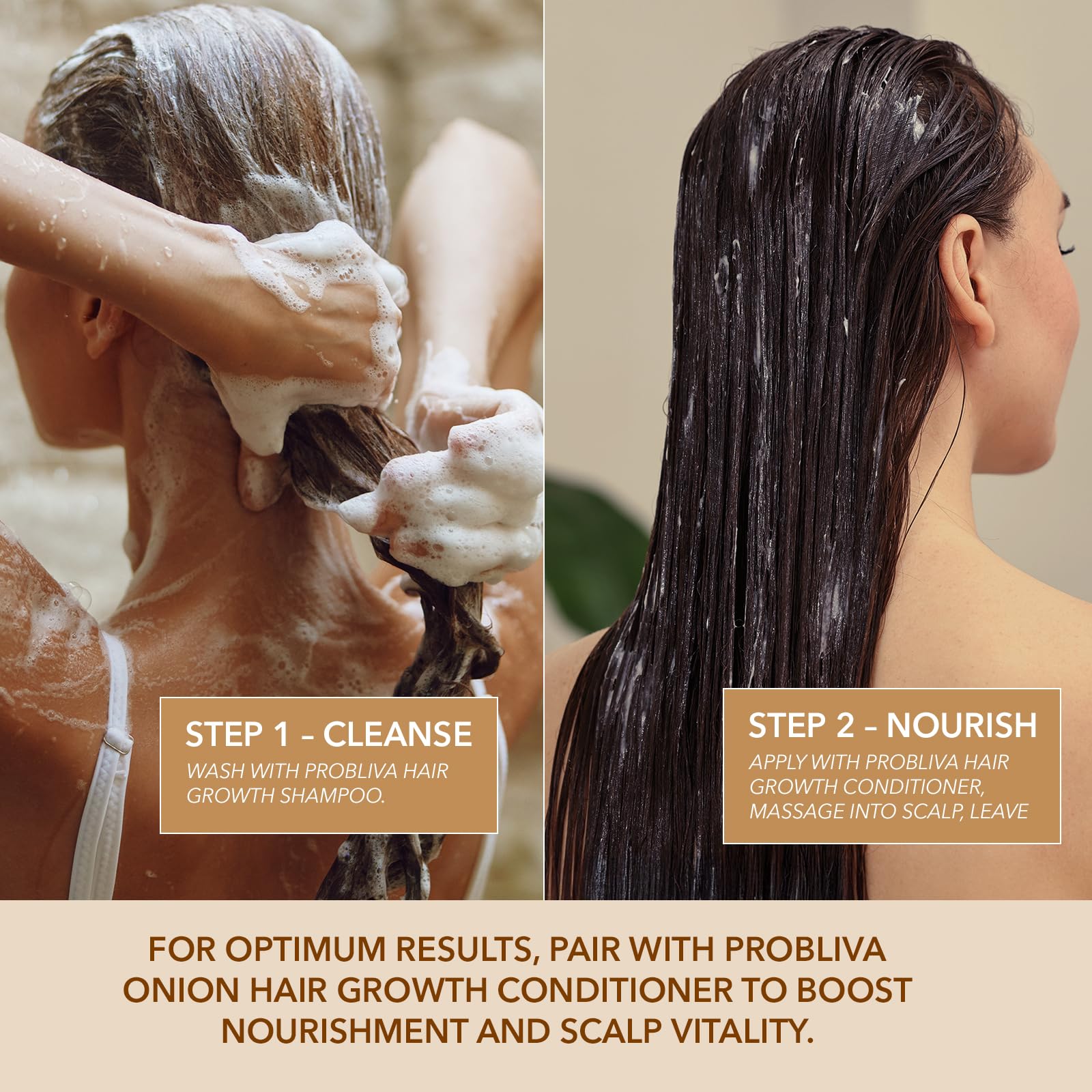 ProBliva Biotin Shampoo & Onion Conditioner Set for Thinning Hair – Strengthening Duo with Biotin, Rosemary & Onion Extracts