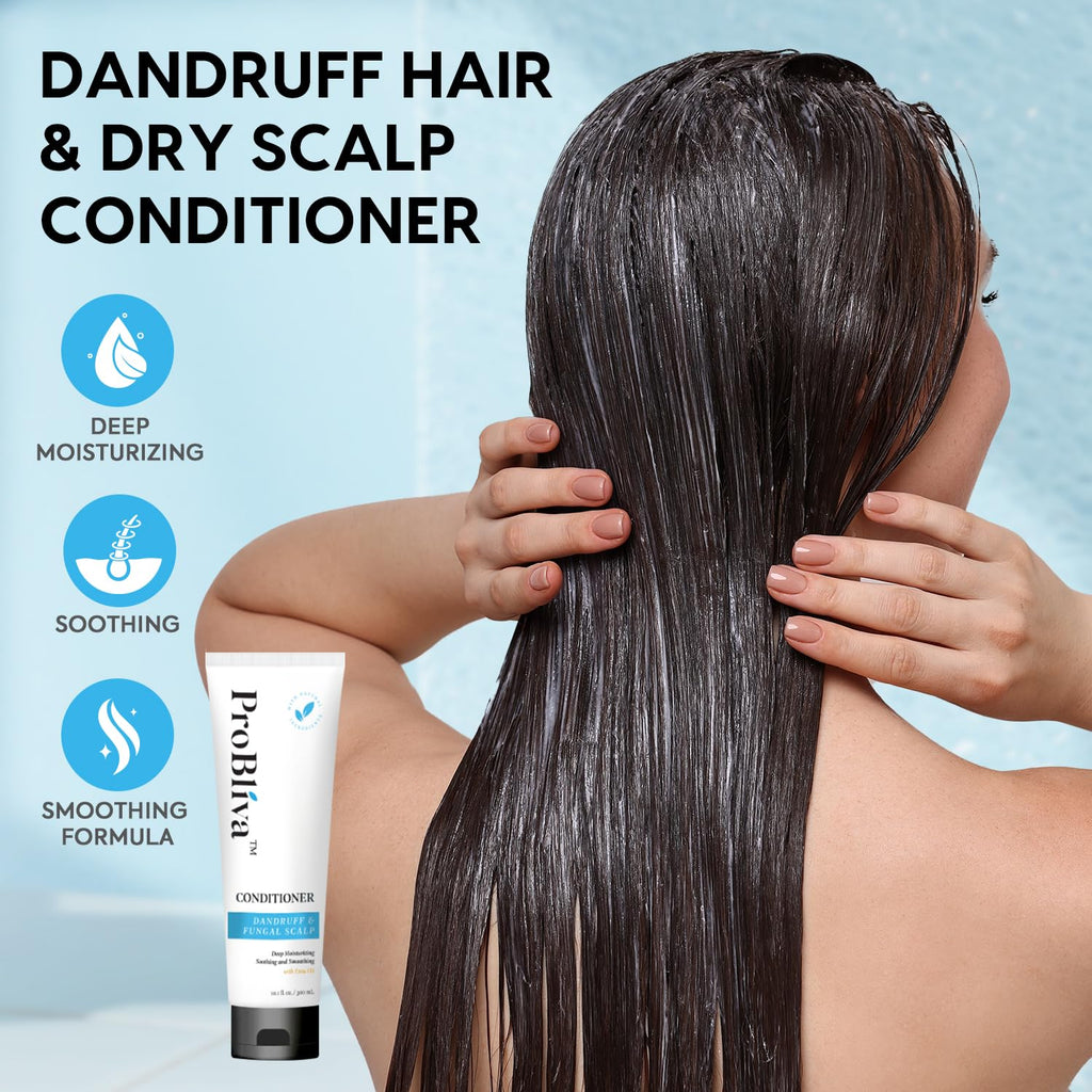 ProBliva Dandruff & Dry Scalp Conditioner – Deep Moisturizing with Natural Oils (10 oz)