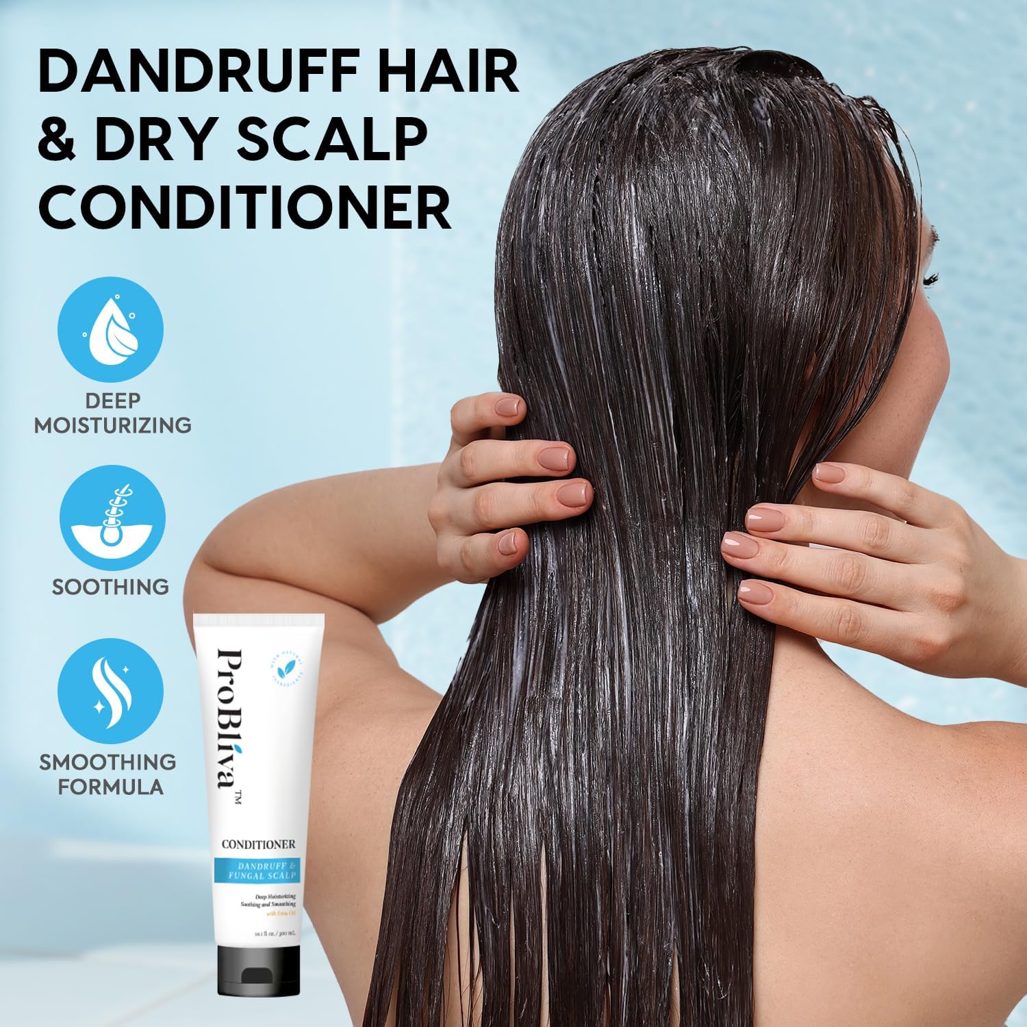 ProBliva Anti-Fungal Shampoo & Conditioner Set for Dry Scalp & Thinning Hair | Nourishing Oils