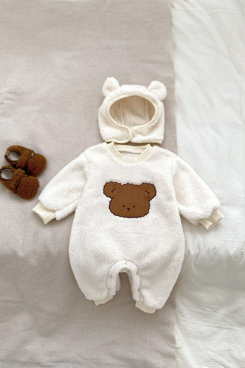 The Love Fur Bear Knitted Hooded Pramsuit