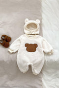 The Love Fur Bear Knitted Hooded Pramsuit