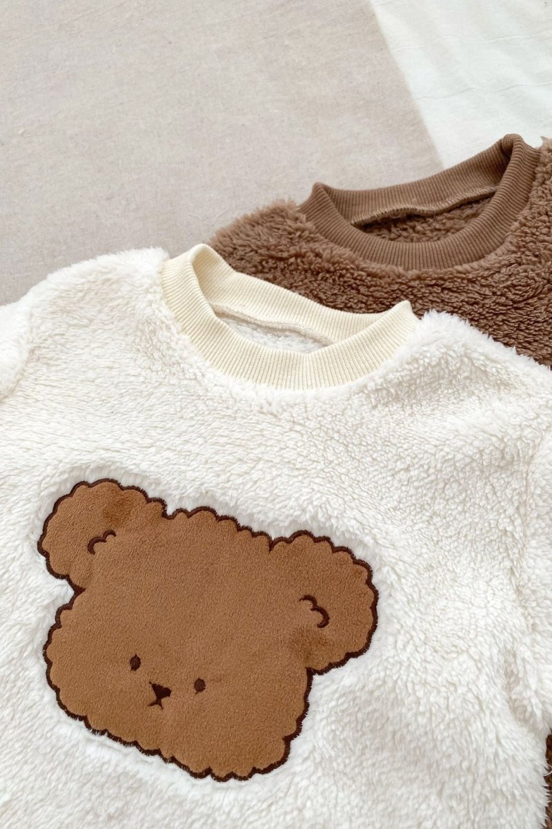 The Love Fur Bear Knitted Hooded Pramsuit
