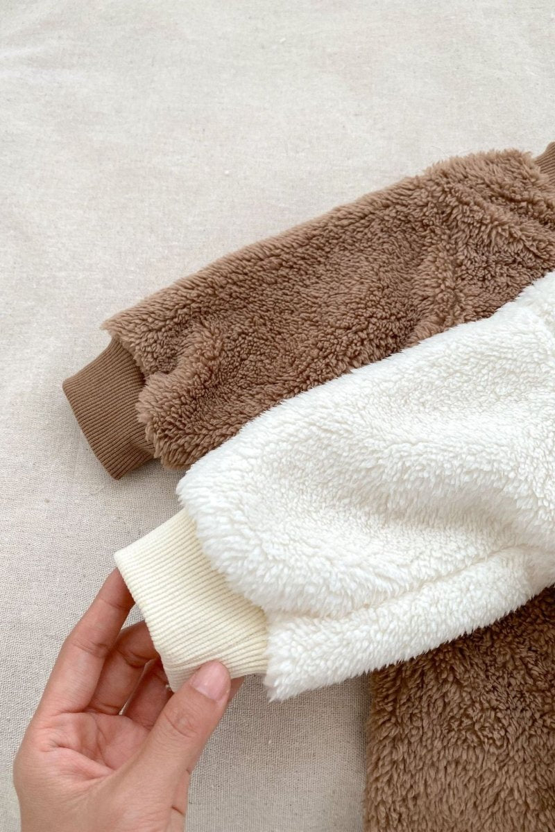 The Love Fur Bear Knitted Hooded Pramsuit