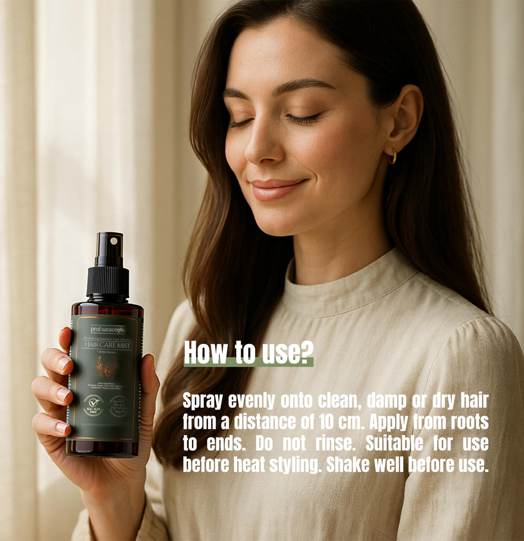 Prof Saracoglu Rosemary Mint Complex Hair Care Mist – Sulfate-Free Detangler & Scalp Treatment (6.76 fl oz)