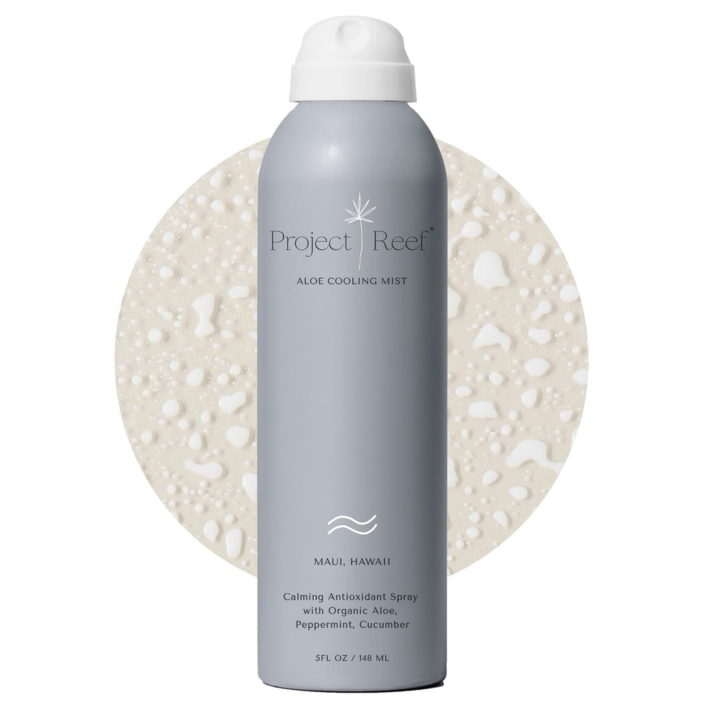Project Reef Non-Aerosol Aloe Cooling Mist – Vegan, Ocean-Friendly After-Sun Hydration (5 oz)