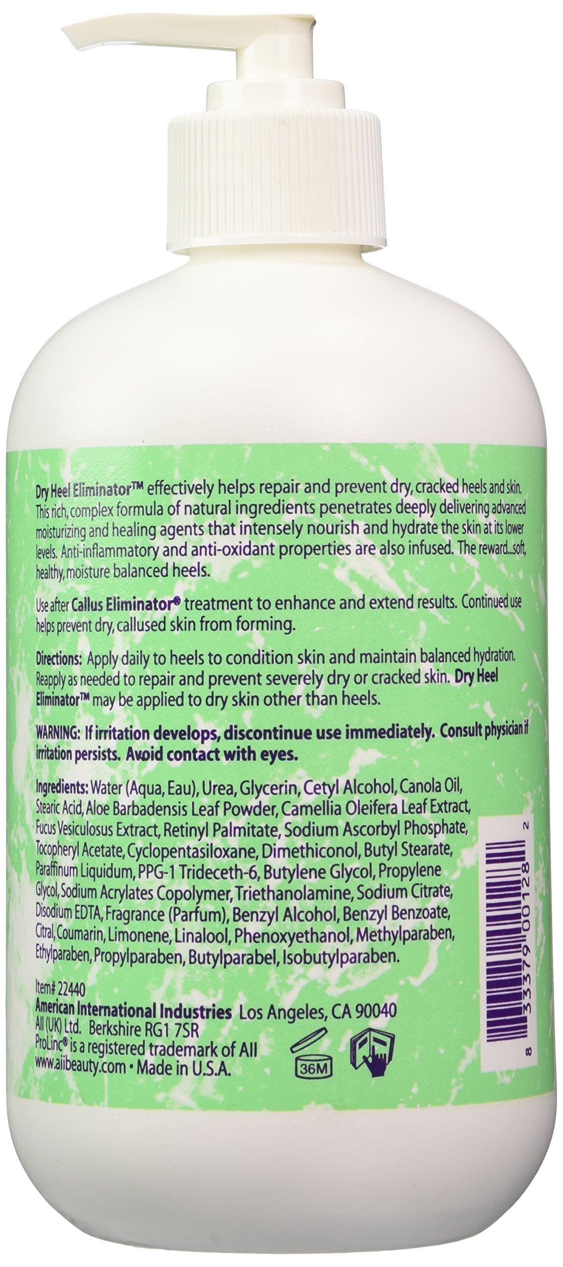 ProLinc Dry Heel Eliminator – Deeply Moisturizing Foot Cream, 16 oz