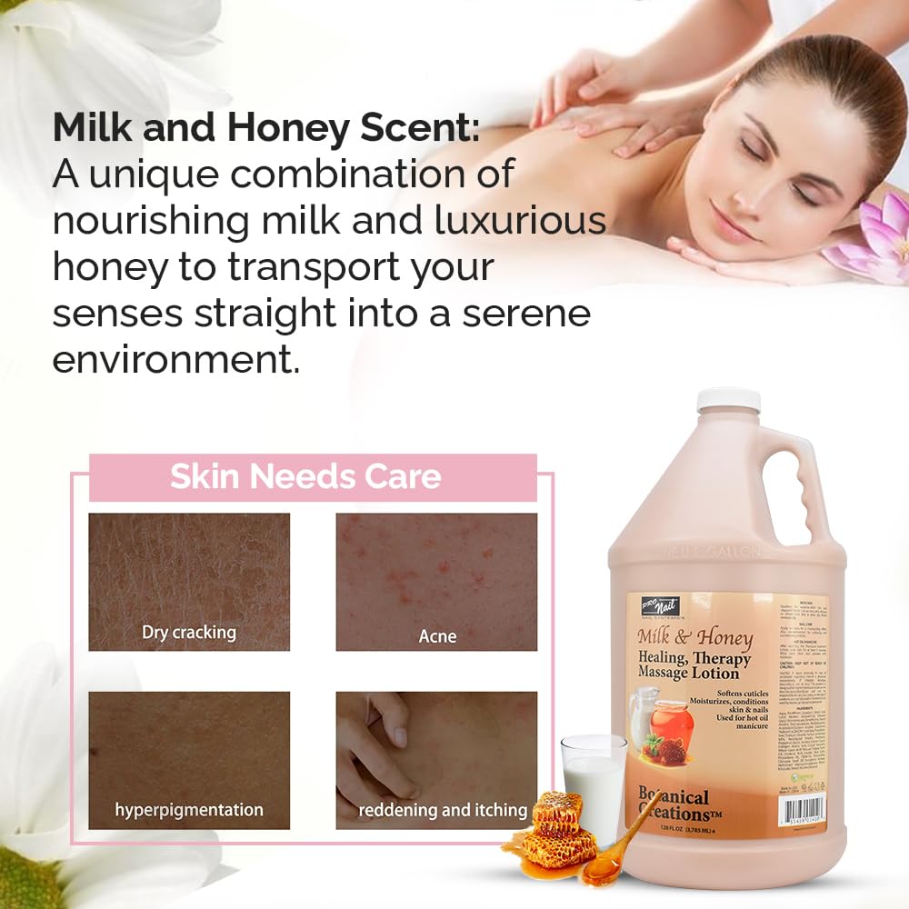 PRO NAIL Healing Therapy Massage Lotion – Multi-Purpose Hydration for Hands & Feet (1 Gallon)