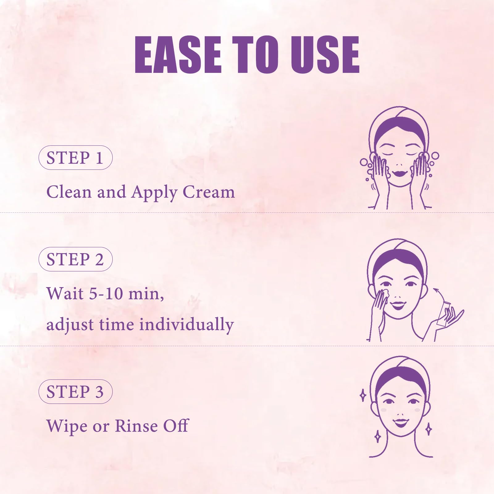 PUILOG Hair Removal Cream for Women – Gentle Facial Depilatory, 4-Min Fast Hair Removal, Sensitive Skin