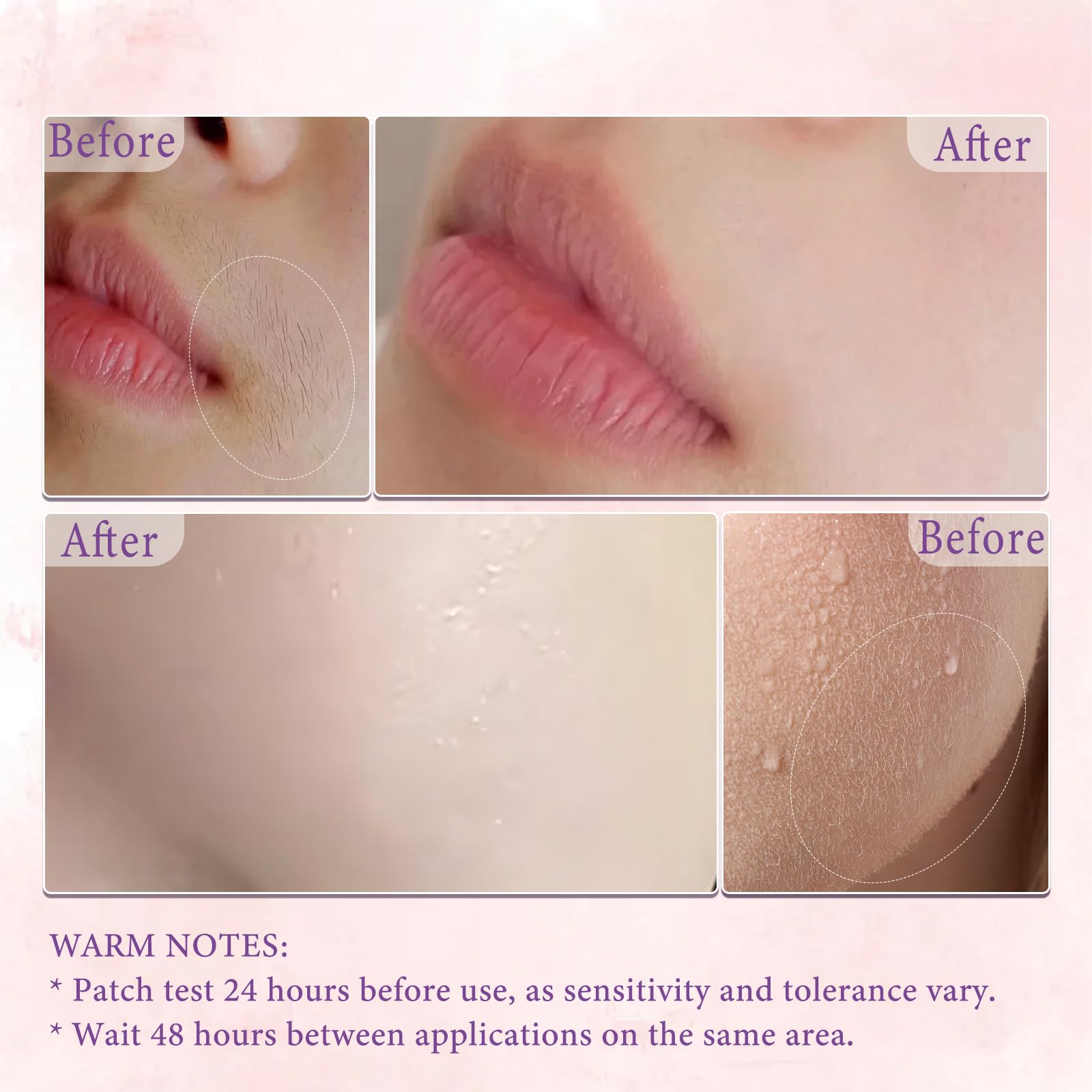 PUILOG Hair Removal Cream for Women – Gentle Facial Depilatory, 4-Min Fast Hair Removal, Sensitive Skin
