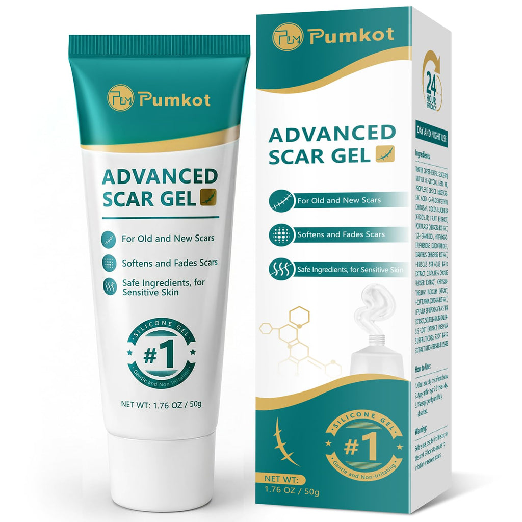 Pumkot Scar Cream Silicone Gel – Clinically Proven Scar Reduction, 1.76 oz