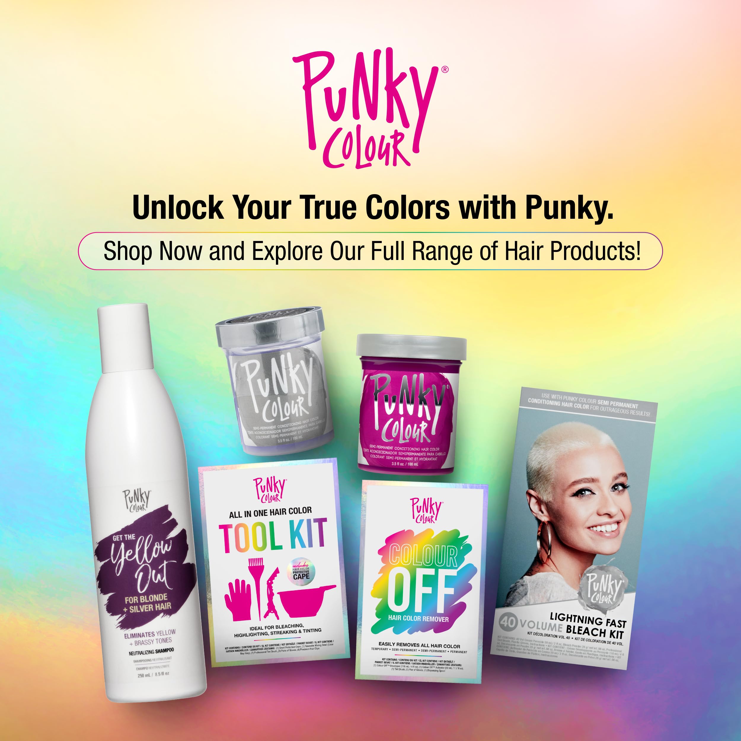 Punky Colour 3-in-1 Yellow Out: Color Depositing Cleanser & Conditioner (8.5 fl oz)