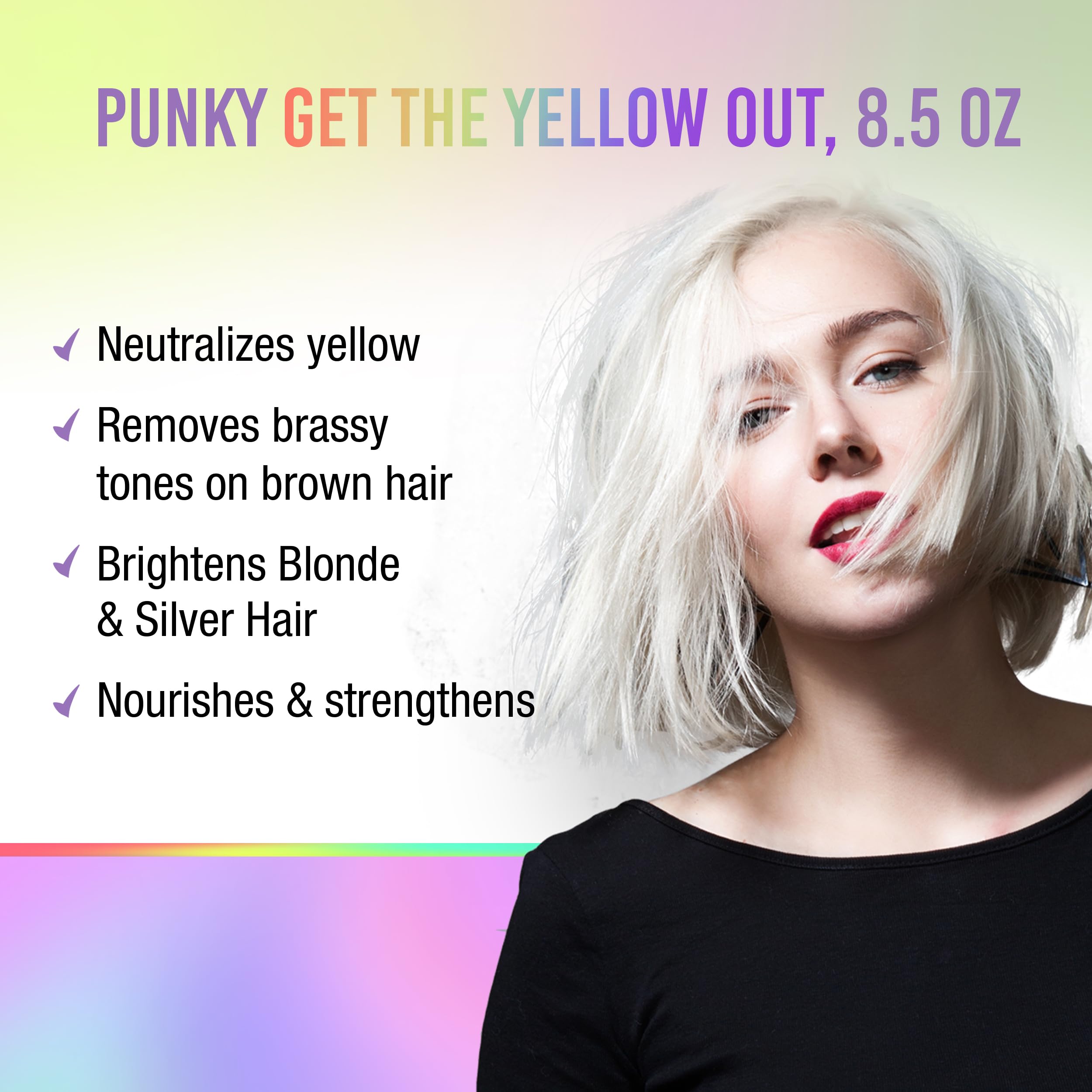 Punky Colour 3-in-1 Yellow Out: Color Depositing Cleanser & Conditioner (8.5 fl oz)