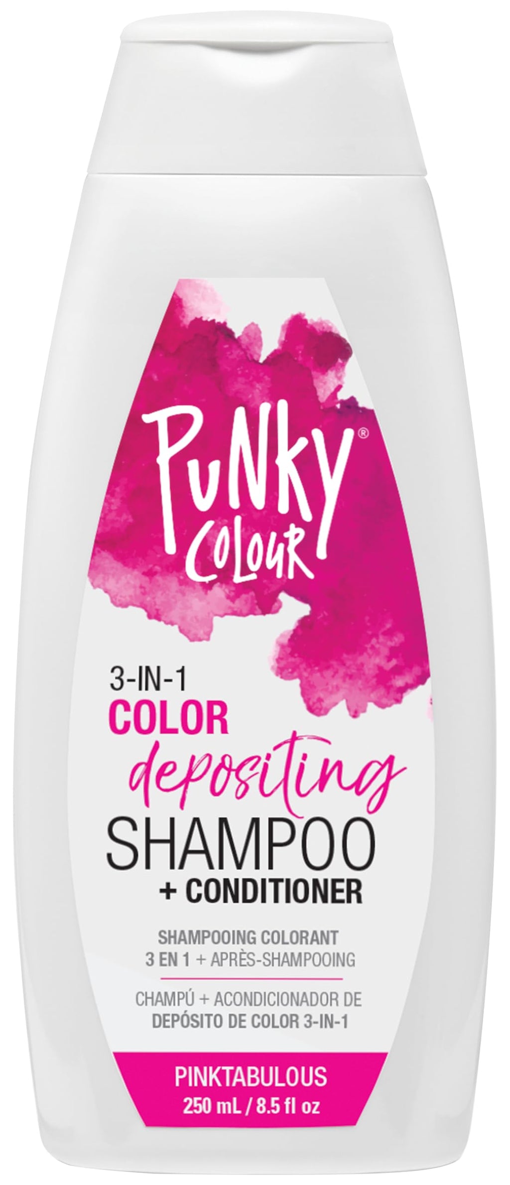 Punky Colour 3-in-1 Color Depositing Hair Cleanser & Conditioner – Pinktabulous, 8.5 oz