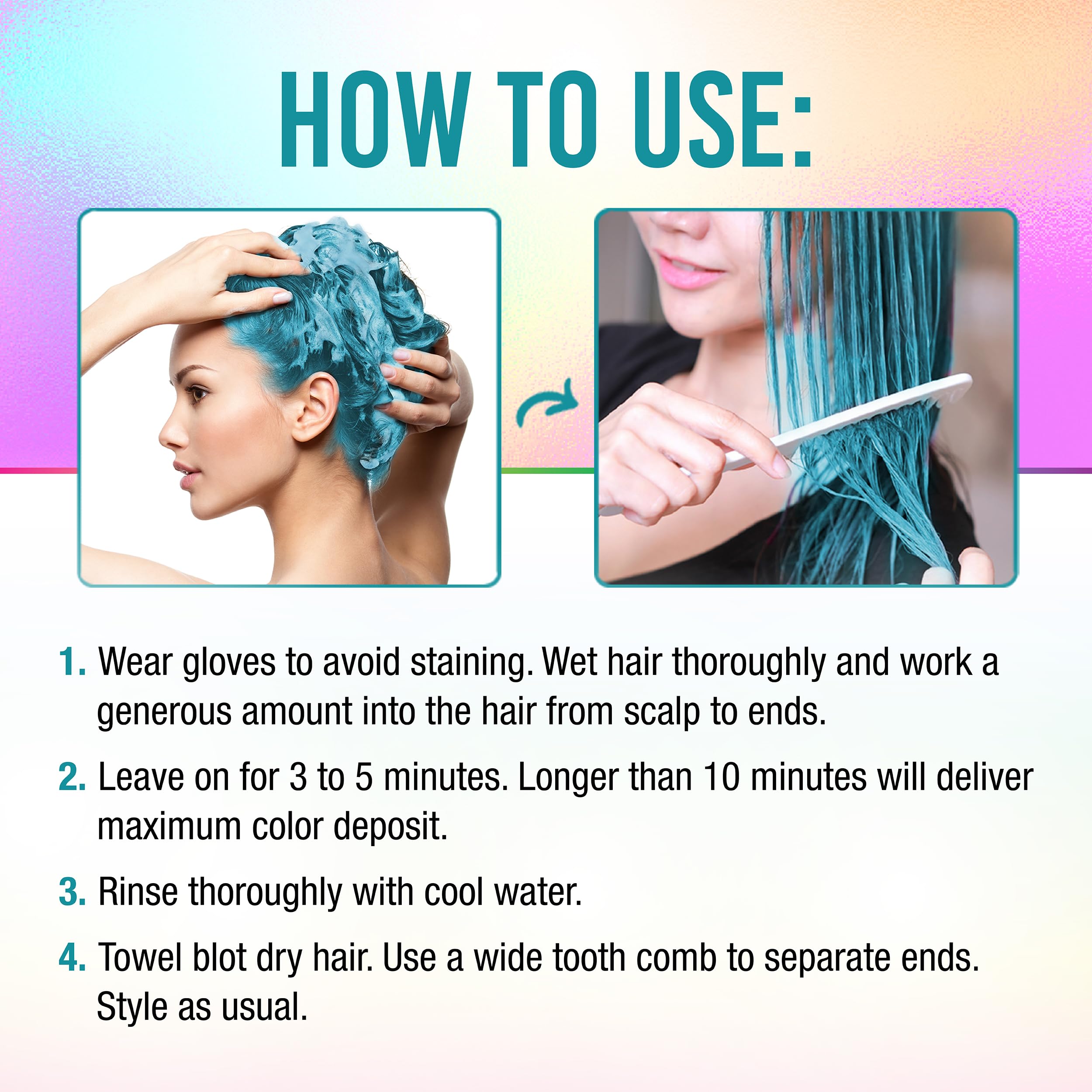 Punky Colour 3-in-1 Color Depositing Hair Cleanser & Conditioner – Tealistic, 8.5 fl oz