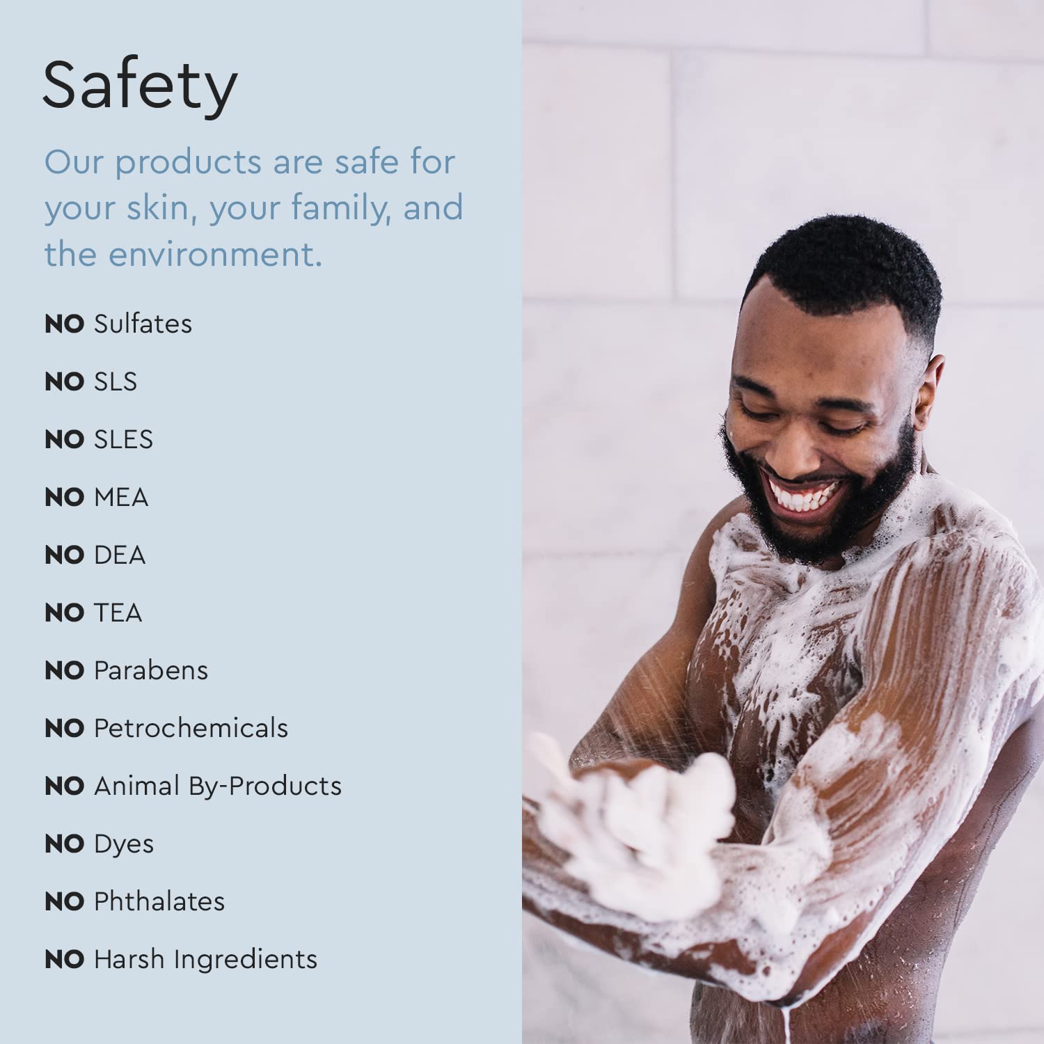 Puracy Body Wash - Natural Plant-Based Hydrating Shower Gel for Sensitive Skin, Citrus Sea Salt 12 oz