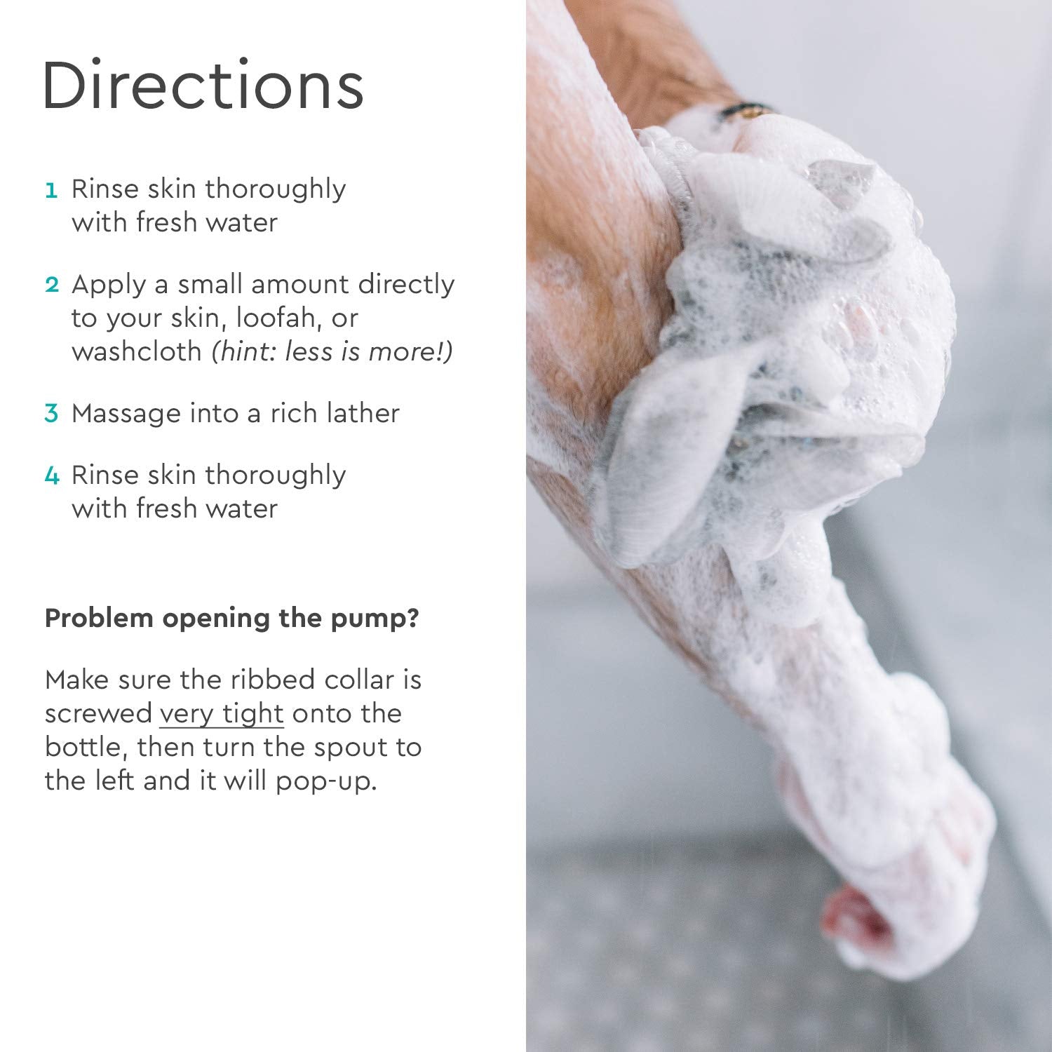 Puracy Body Wash - Natural Plant-Based Hydrating Shower Gel for Sensitive Skin, Citrus Sea Salt 12 oz