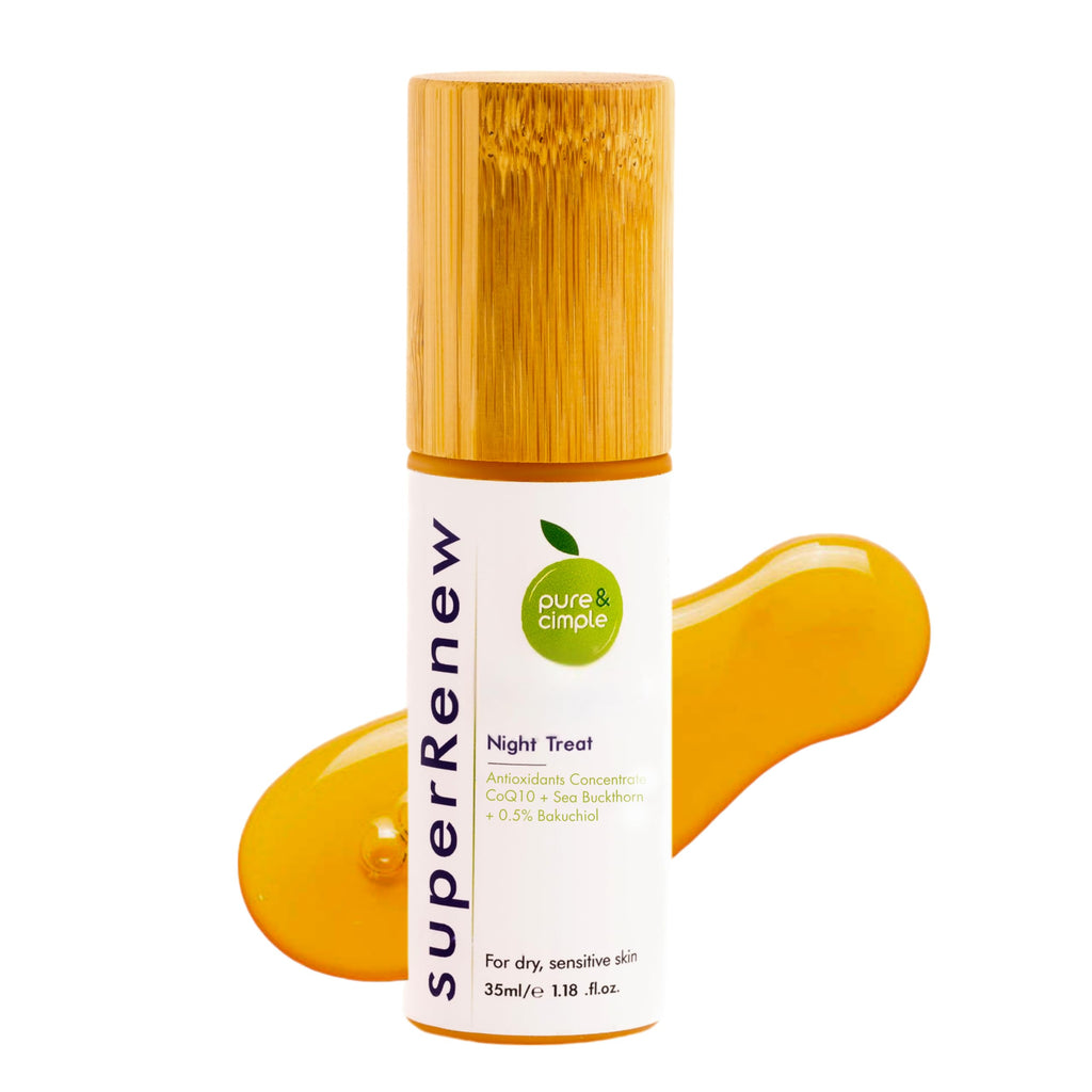 Pure & Cimple superRenew Bakuchiol Night Oil – Fragrance-Free Retinol Alternative, 35ml